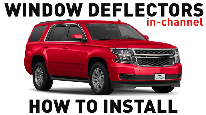 How to install Shatterproof In-Channel Window Deflectors for Chevrolet Tahoe 2015-2020