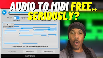 Samplab Turns Audio to Midi for FREE !