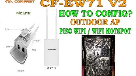 COMFAST CF-EW71 V2 | ACCESS POINT SETUP TUTORIAL TAGALOG | PISO WIFI | BEGINNERS GUIDE