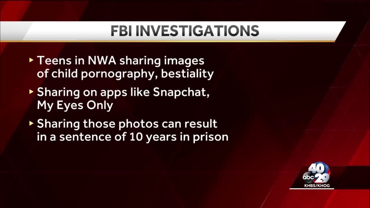 FBI investigating child porn, bestiality images among Northwest Arkansas teens