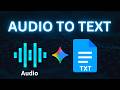 Google Gemini AI | Convert Audio File to Text FREE