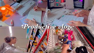 Productive Vlog📚: ชวนมาหาทำตั้งแต่เช้ายันเย็น, เขียนPlanner, อ่านหนังสือ, ซื้อของตุน | AkireRiika