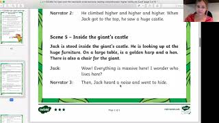 Play Script guided reading with Miss Thomas