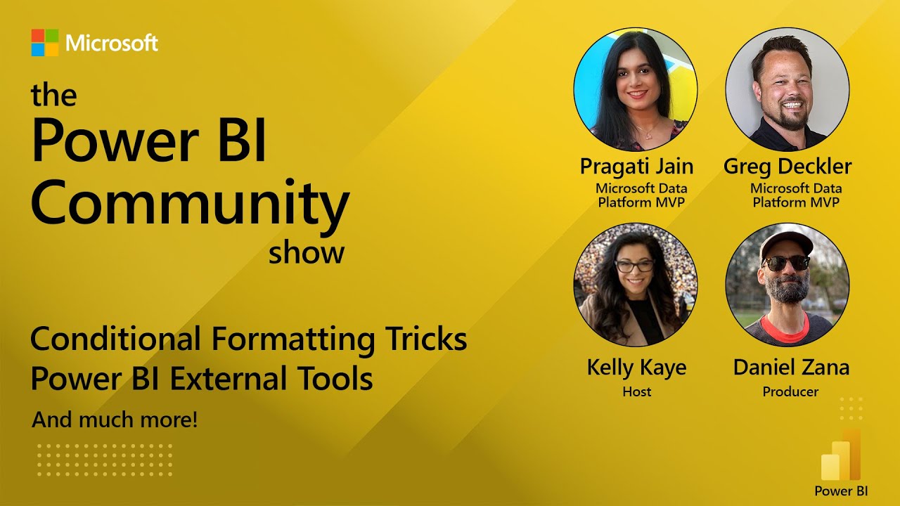 Power BI Community Show, эпизод 2 — Советы по условному форматированию и внешние инструменты Powe...