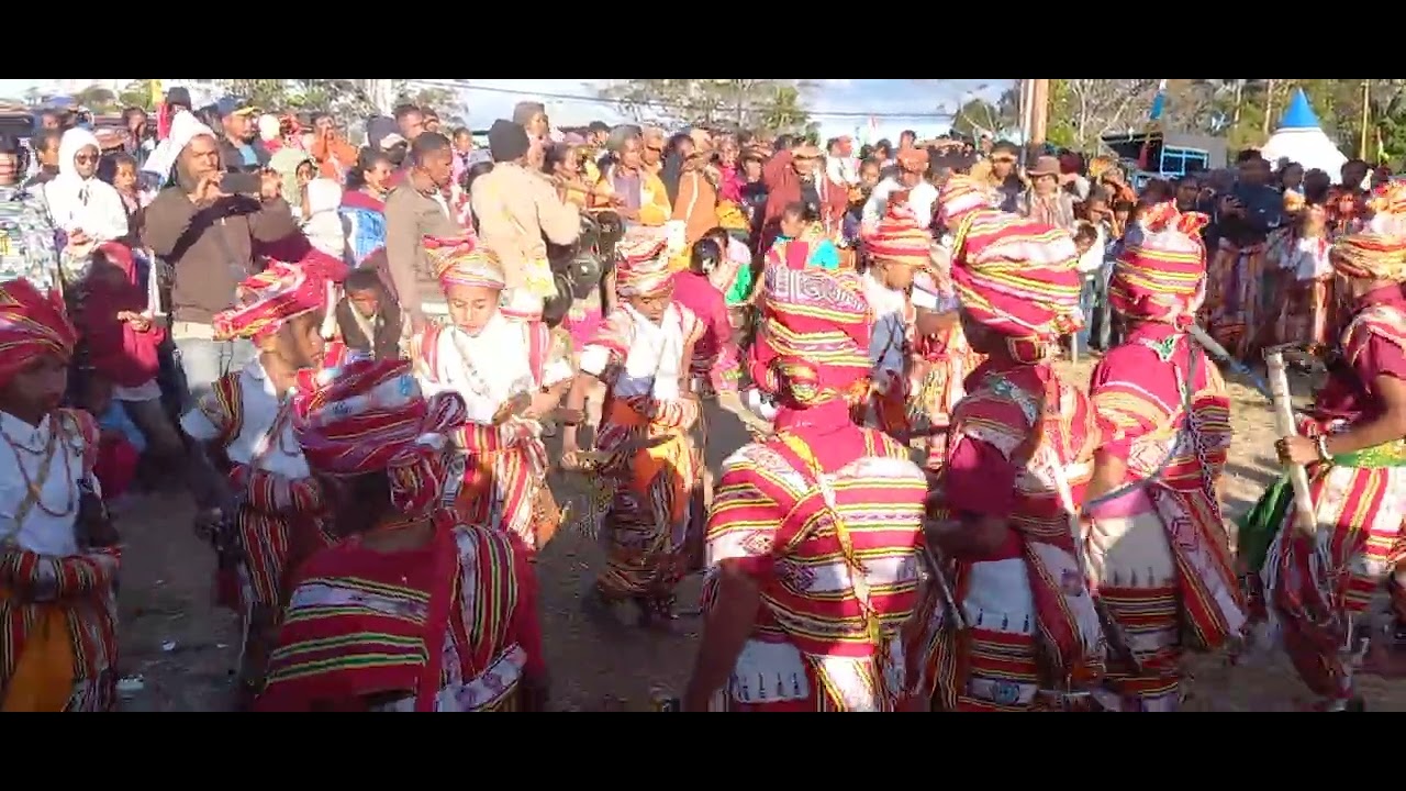 Peserta Lomba Tarian Giring² dari SD GMIT Oepopo, Desa Mutis_HUT RI ke-80 Tk. Kec. Fatumnasi - TTS