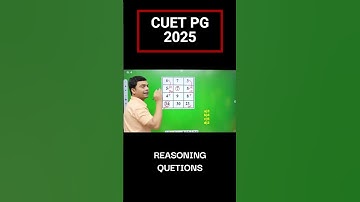 CUET UG/PG 2025 | REASONING | MISSING NUMBER QUESTION  #jeemains #cuetpgexamination  #mathproblems