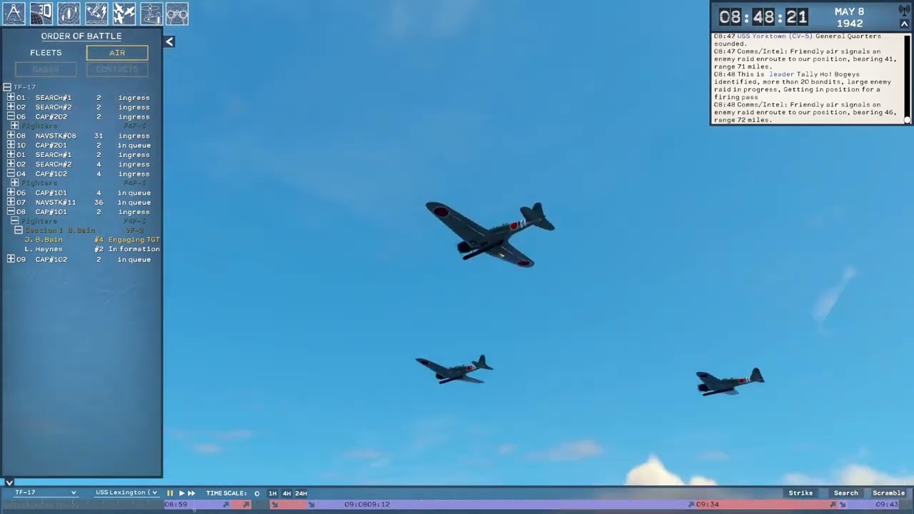 Task  force Admirals battle of coral sea part 4 (Dogfights)