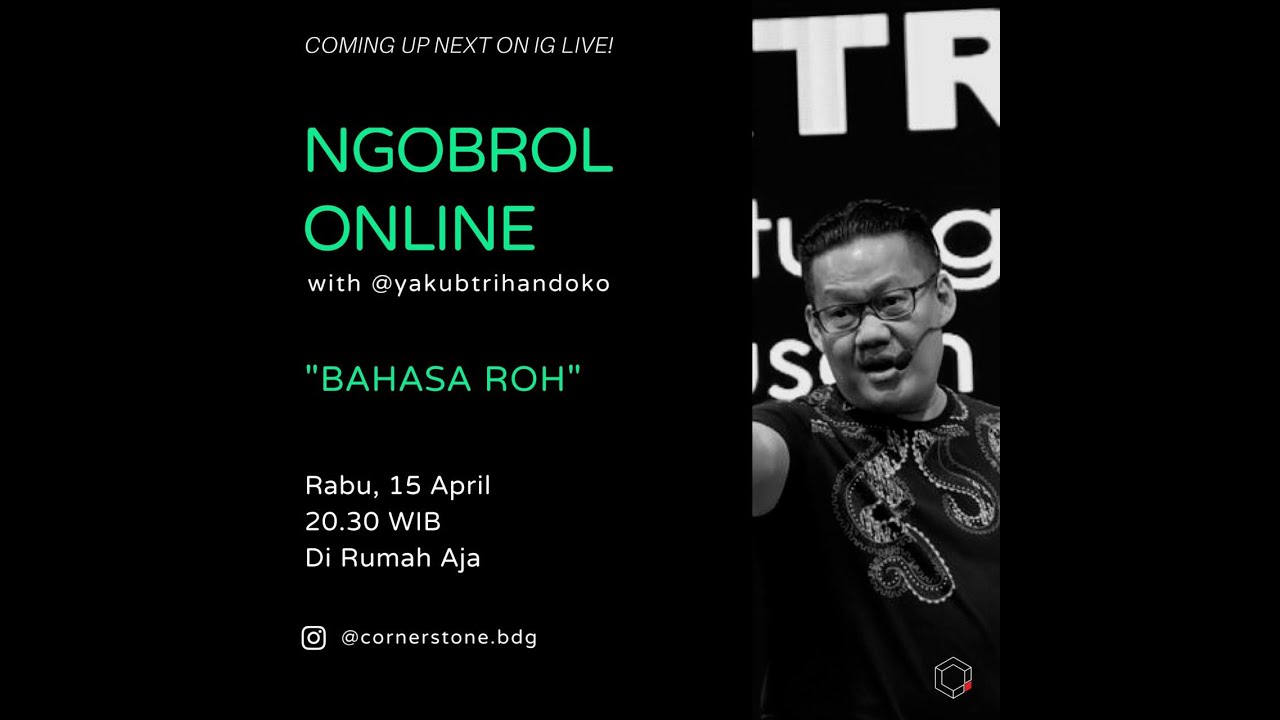 IG Live Talk - Bahasa Roh - Yakub Tri Handoko