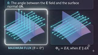Visualizing Electric Flux in 3D: Maximum vs. Zero Flux 