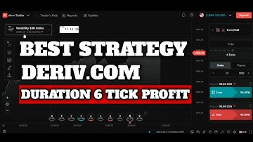 Best Strategy Deriv.com - Duration 6 Tick Profit || No Loss 100% Win