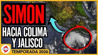 Depresión Tropical 20 será el huracán Simon. Hacia Colima, Jalisco, Nayarit y Sinaloa en México.