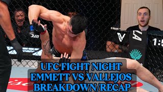 UFC Fight Night Emmett vs Vallejos Full Card Breakdown and Recap 