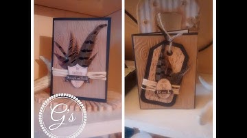 Maymay made it DT video Masculine Cards -  Featuring Wood Grain Embossing Folder