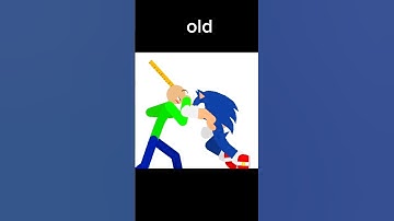 Very Old vs Old vs New comparison #fpyシ #edit #animation #sticknodes  #shorts #sonic #baldisbasics