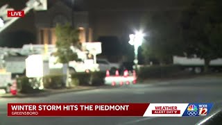 WXII's Chanel Porter shares an update on conditions in Greensboro and shares how Duke Energy crew...