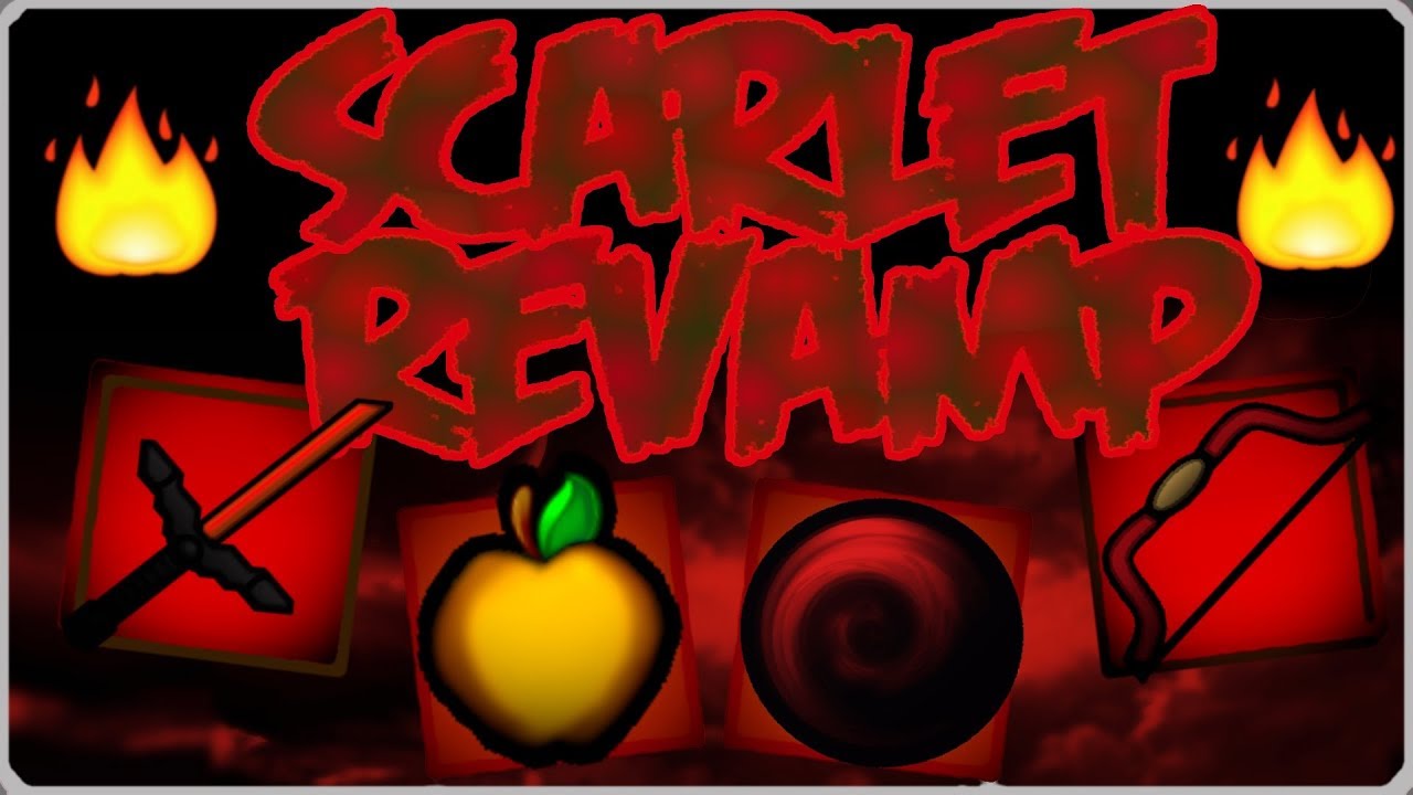 Minecraft Scarlet Red Revamp PvP Texture Pack MC