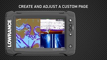 Custom Pages on the Lowrance Elite Ti Fishfinder/Chartplotter