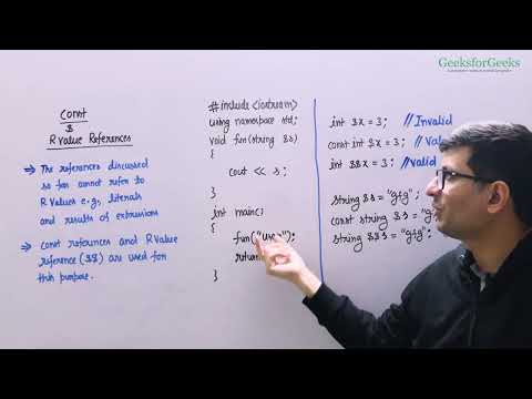 4 Const & R Value References