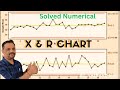 Numerical on X bar R chart.