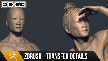 Zbrush Sculpting Tutorial Tips and Tricks - Transferring Details between Meshes