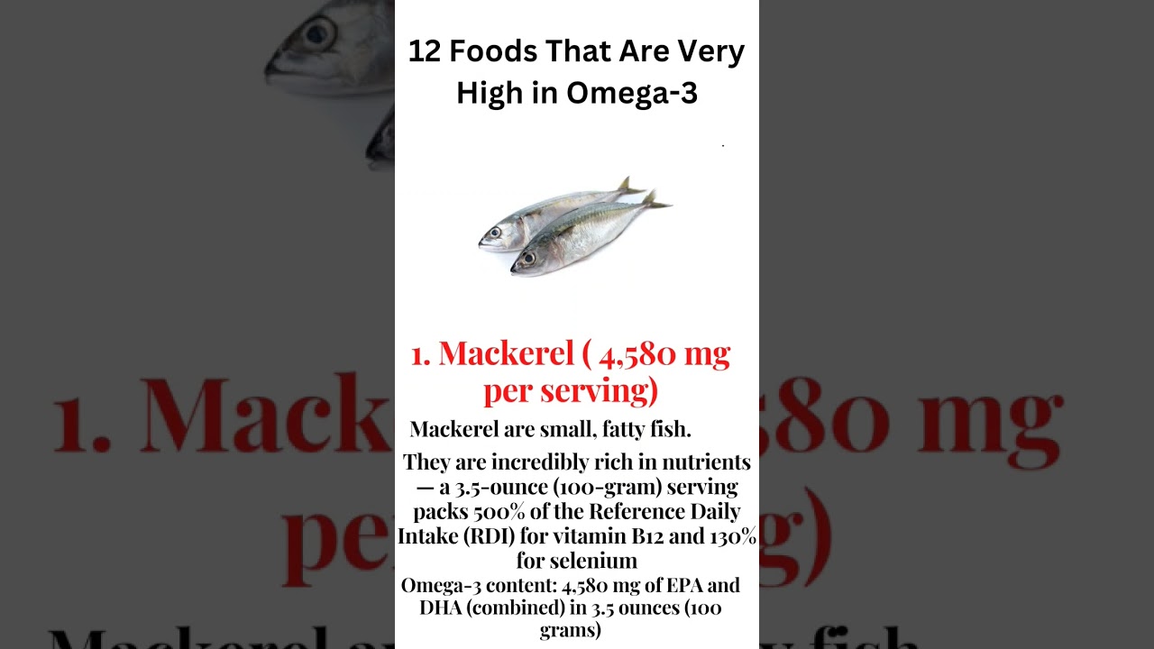 12 Foods that are high in omega-3 