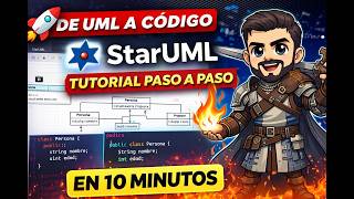 StarUML Tutorial 🧠 | Instalación + Diagramas de Clases + Generación de Código en Java