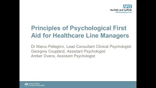 Principles of Psychological First Aid for Healthcare Line Managers screenshot 5