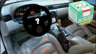 Steering wheel install in my SC300!