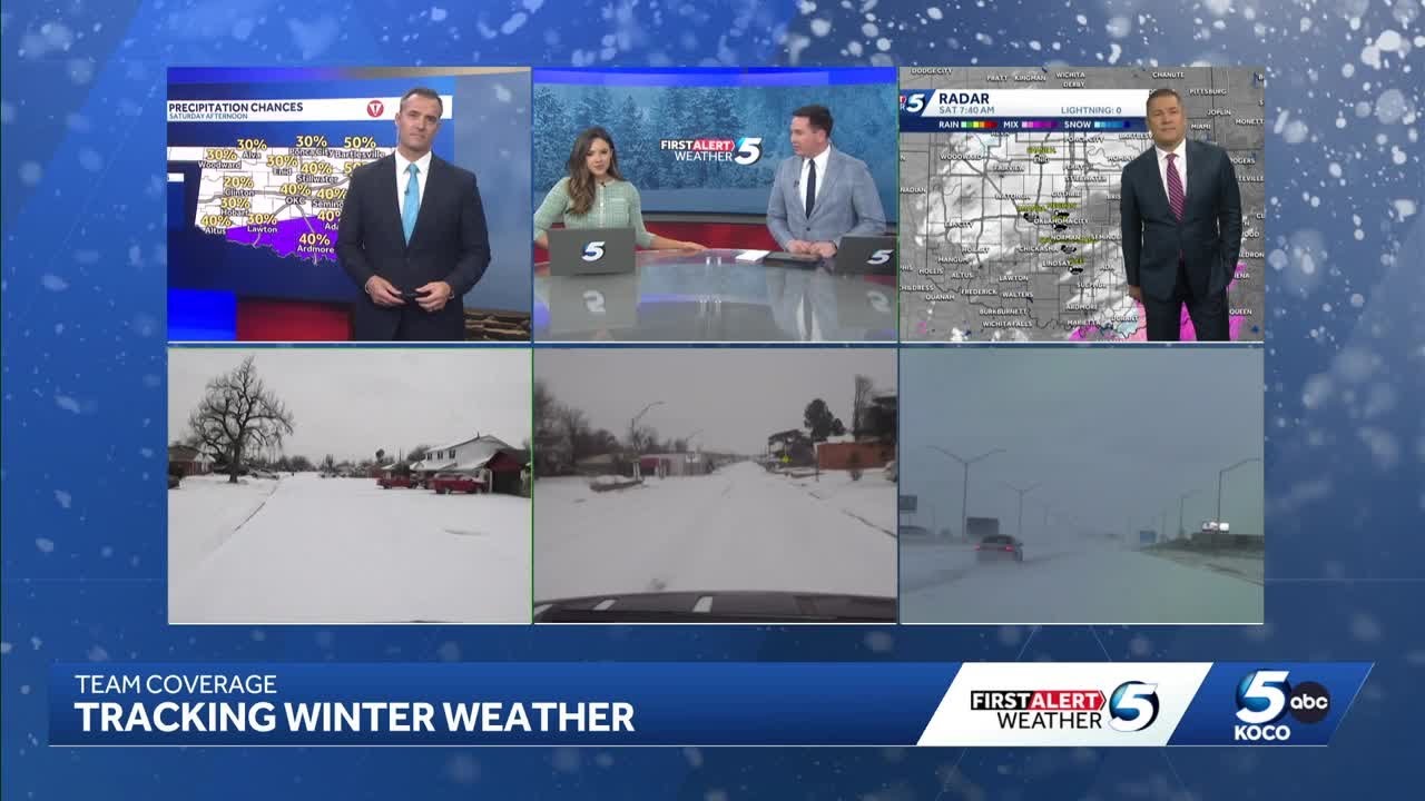 LIVE: Winter storm blankets Oklahoma with snow