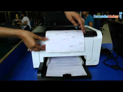 Design and print barcode labels of different types of font symbologies