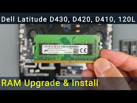 How To Upgrade Ram Memory In Dell Latitude 1l D410 D4 D430 Laptop Youtube