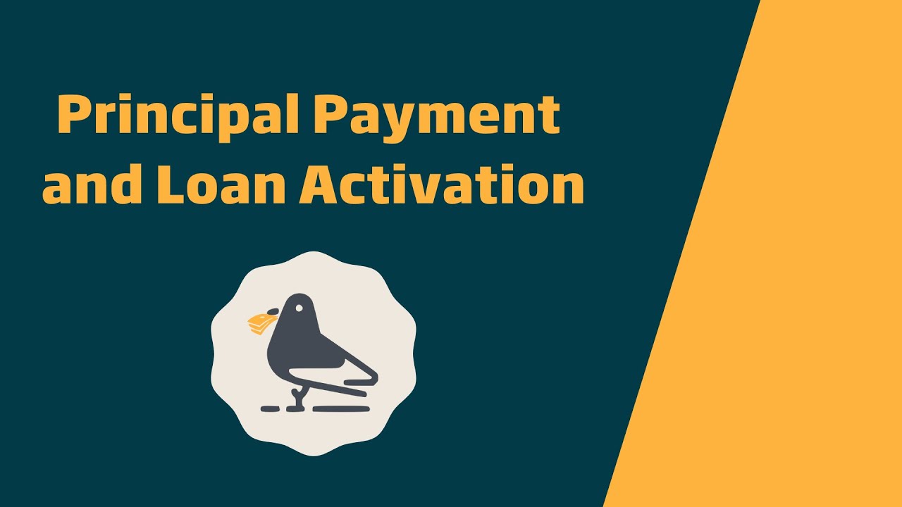 Principal Payment and Loan Activation