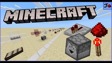 Minecraft Redstone Course - Part 1 - Redstone Basics and Components
