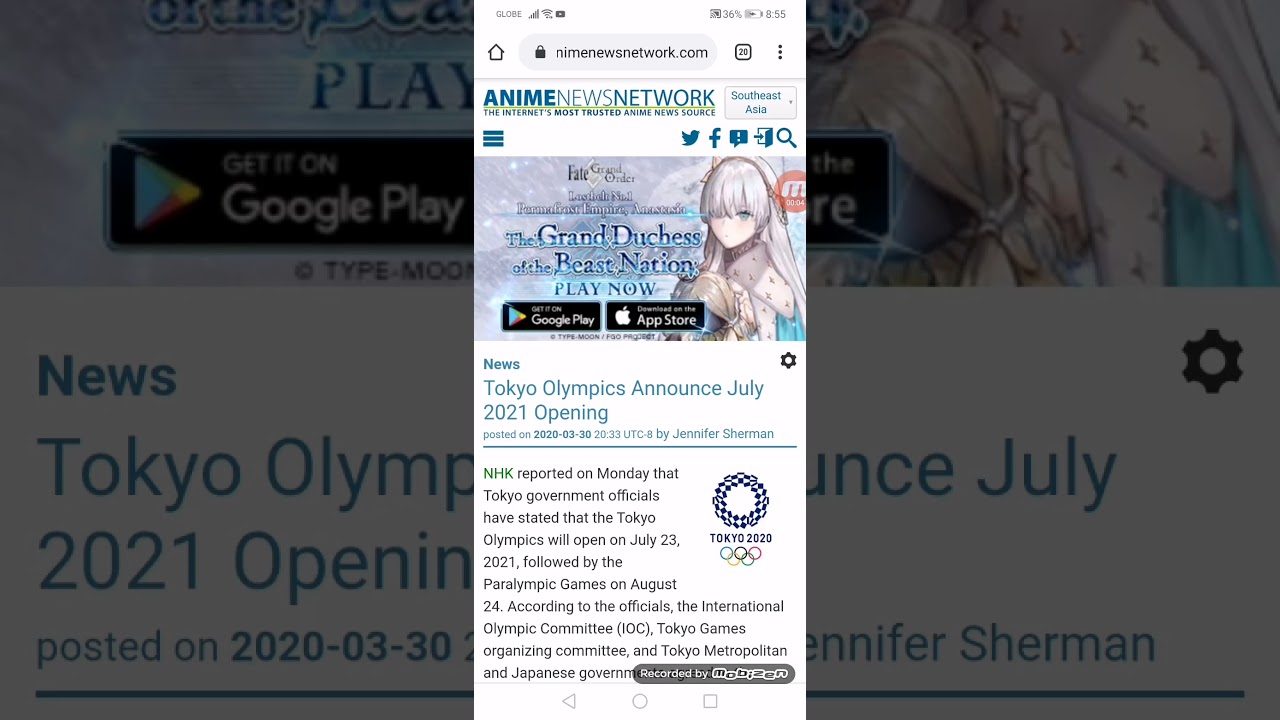 Tokyo Olympics Announce Next July Opening