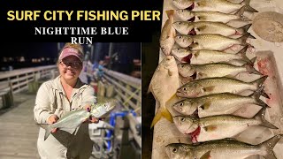 Surf City Fishing Pier Night Action Topsail Island Fishing North Carolina Saltwater Fishing