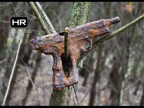 Склад оружия в лесу
