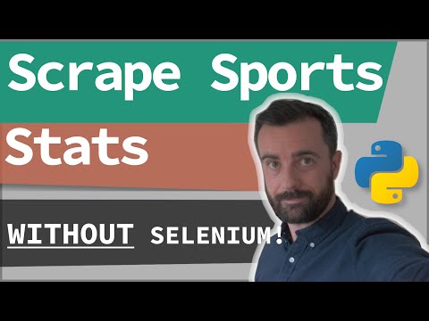 How to scrape SPORTS STATS websites with Python