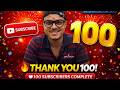 100 SUBSCRIBERS COMPLETE❤️| 🔥THANK YOU 10road to 1000 subscribers | #100Subscribers #ThankYou