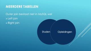 Meerdere Tabellen Praktijk