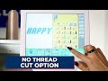 How to Access the No Thread Cut Option on a Embroidery Machine
