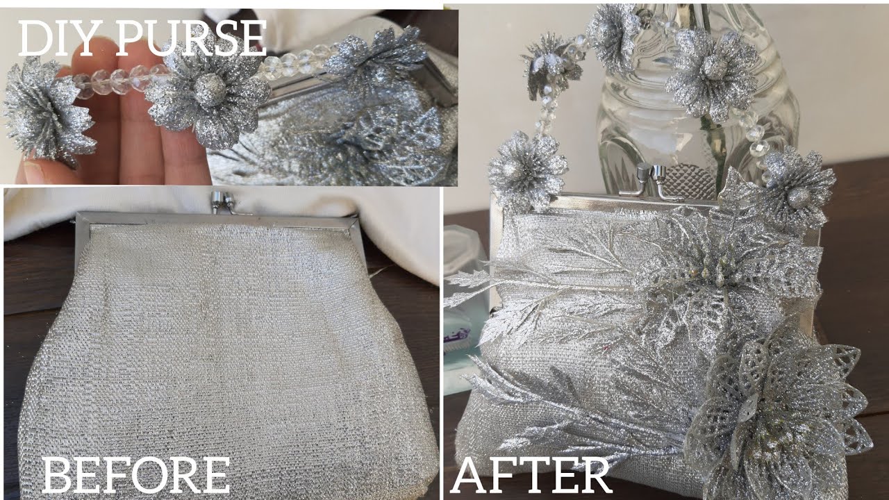 How To Make Old Purse Look New/DIY Clutch Tutorial