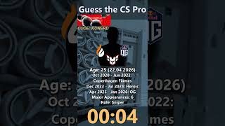 Guess the Counter Strike Pro - 26 #cs2  #riddle #csgo #guesswho #cspro  #hltv #craft