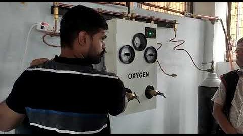 how to operate oxygen gas pipeline