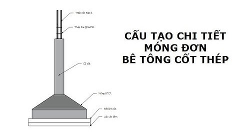 Cấu tạo chi tiết Móng đơn bê tông cốt thép ✔️ Ks Nguyễn Văn Tiến ✔️ Tiến Vlog