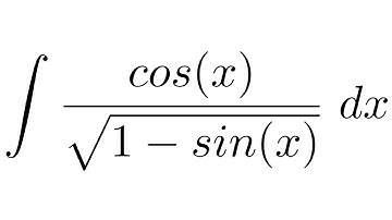 Integral of cos(x)/sqrt(1-sin(x)) (substitution)