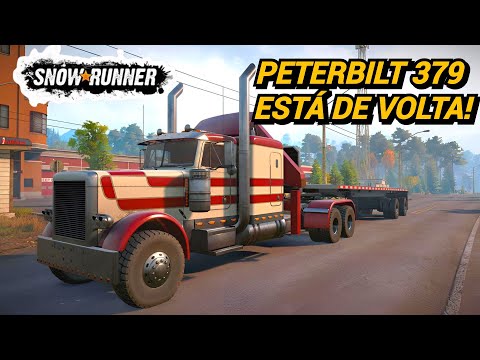 LIVE de SNOWRUNNER: Fazendo missões em um Peterbilt 379! 