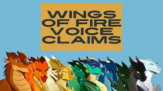 Wings of Fire Voiceclaims