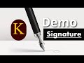 K signature style idea signature style of my name k signature style