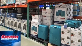 COSTCO WHOLESALE CLUB - LUGGAGE SUITCASES CARRY ON BAGS SHOP WITH ME SHOPPING STORE WALK THROUGH 4K