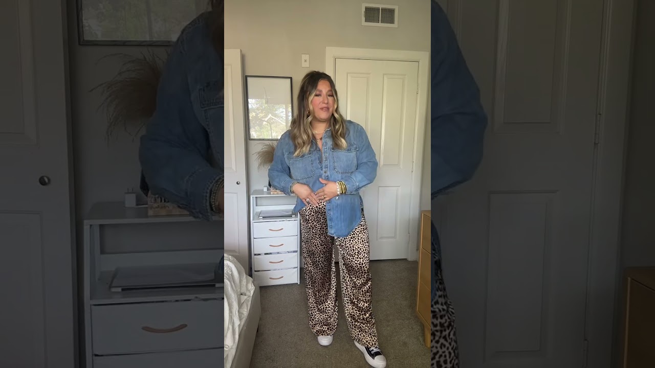 These leopard pants from Target are going to go viral!! If you missed the Aerie pair, these are half